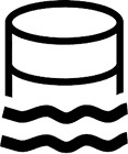 Data lake icon