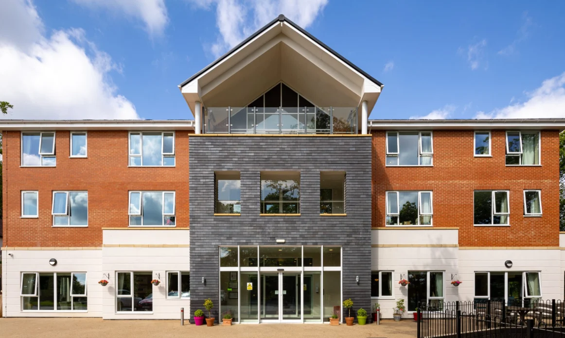 Exterior of a modern care home